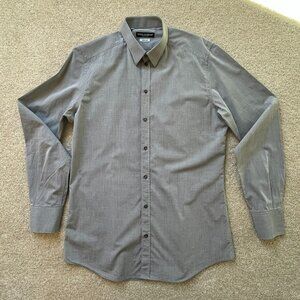 Dolce & Gabbana "Gold" Men's Gray Dress Shirt - Size 41/ 16 Neck